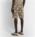The Workers Club - Paisley-Print Brushed-Cotton Shorts - Neutrals