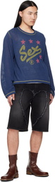 Carne Bollente SSENSE Exclusive Black Love Denim Shorts