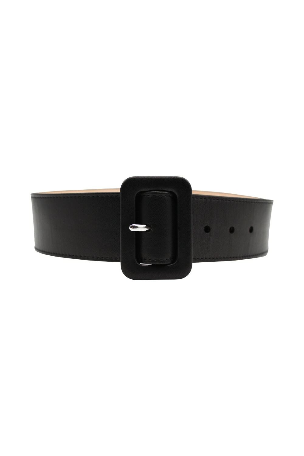 【関税込み】Maison Margiela ブラック タブスロット ベルト Maison Margiela Number Logo Belt Maison Margiela