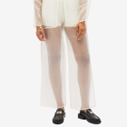 DONNI. Women's Organza Simple Trousers in Cream