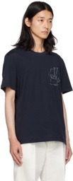 Brioni Navy Printed T-Shirt