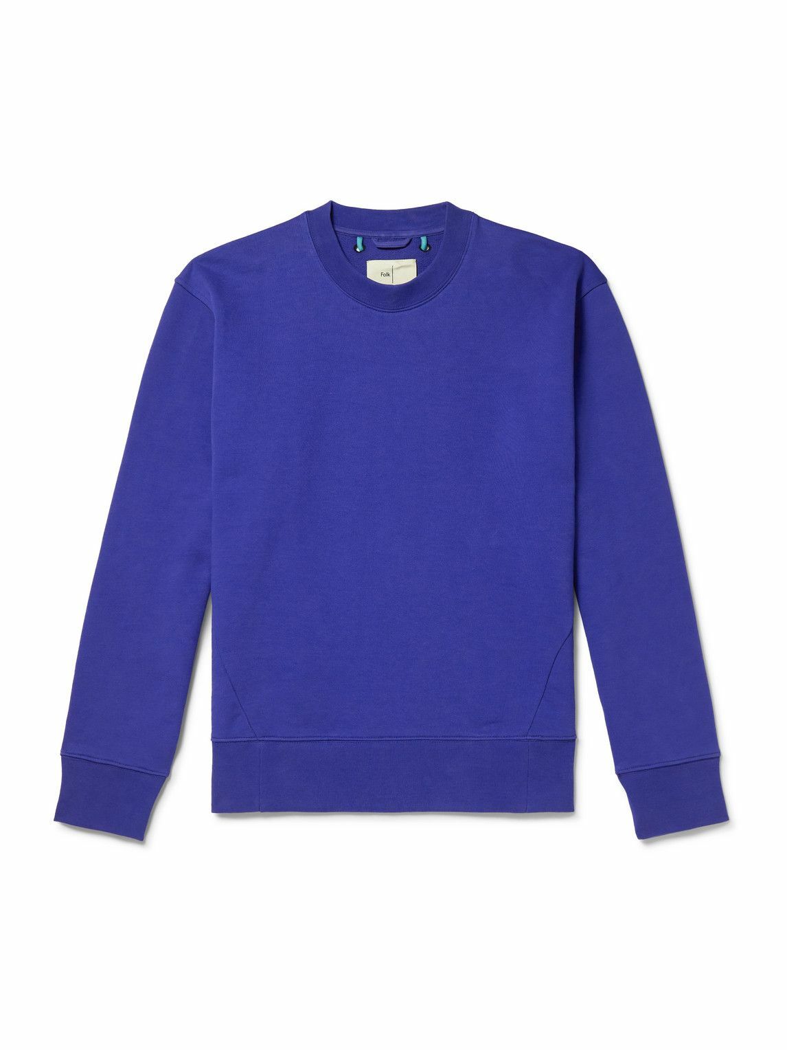 Folk - Anniversary Organic Cotton-Jersey Sweatshirt - Blue