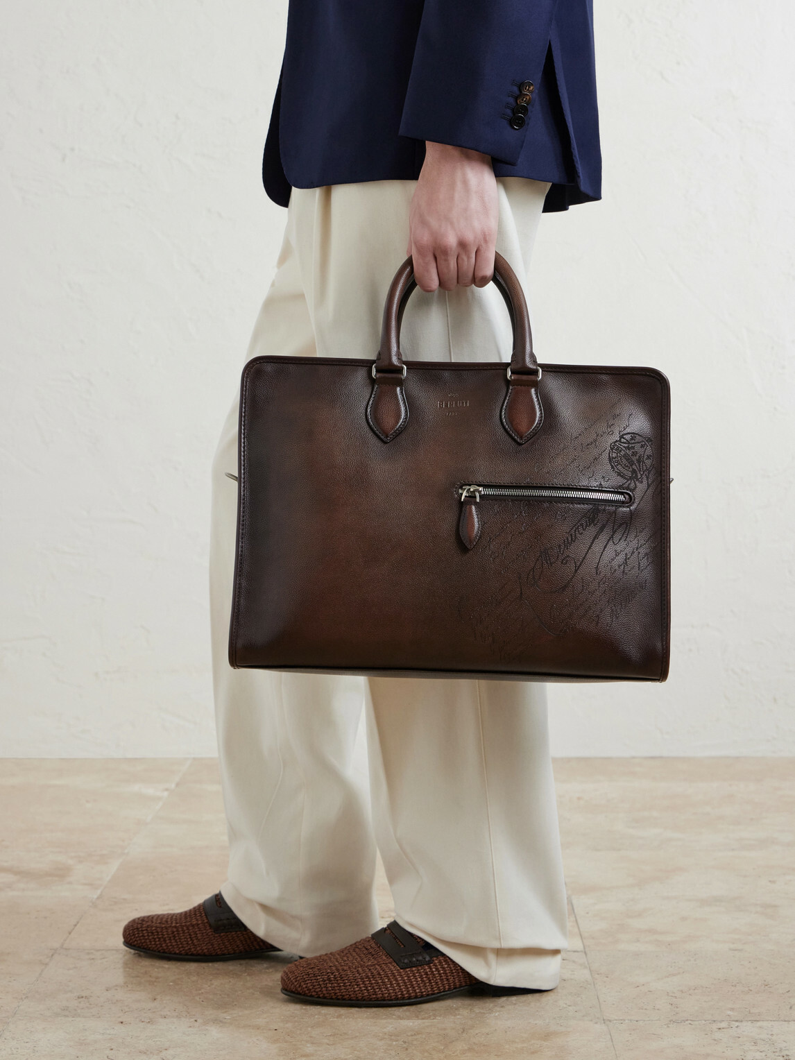 Berluti - 2 Jours Neo Venezia Leather Briefcase