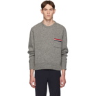 Thom Browne Grey Relaxed-Fit Pullover Sweater