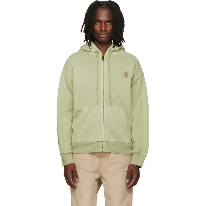 Photo: Carhartt Work In Progress Green Nelson Hoodie