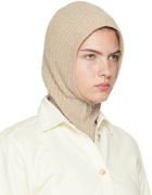 OPEN YY Beige Zip Balaclava