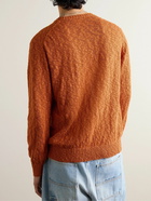 Beams Plus - Cotton-Blend Sweater - Orange