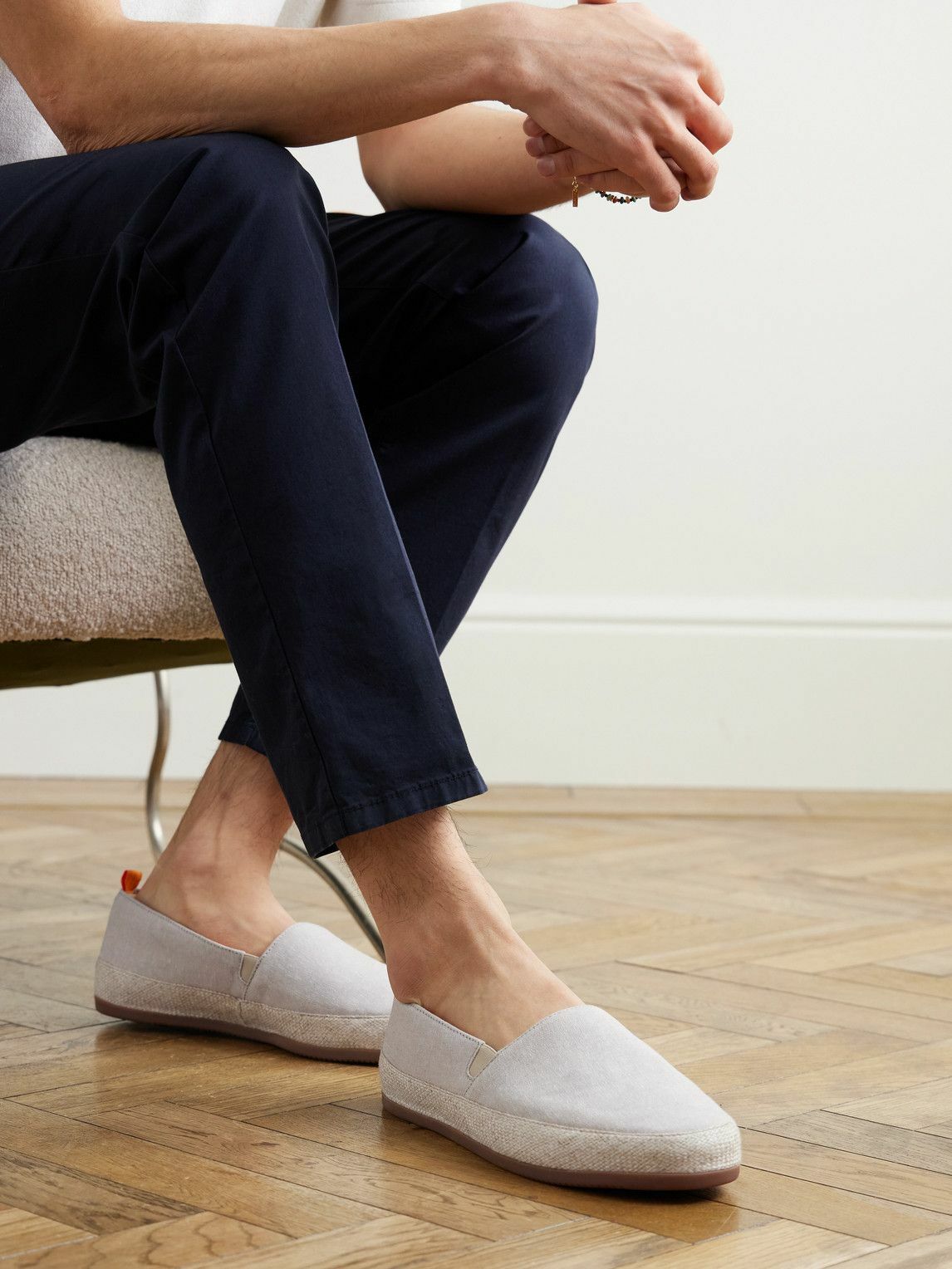 Mulo - Linen Espadrilles - Gray