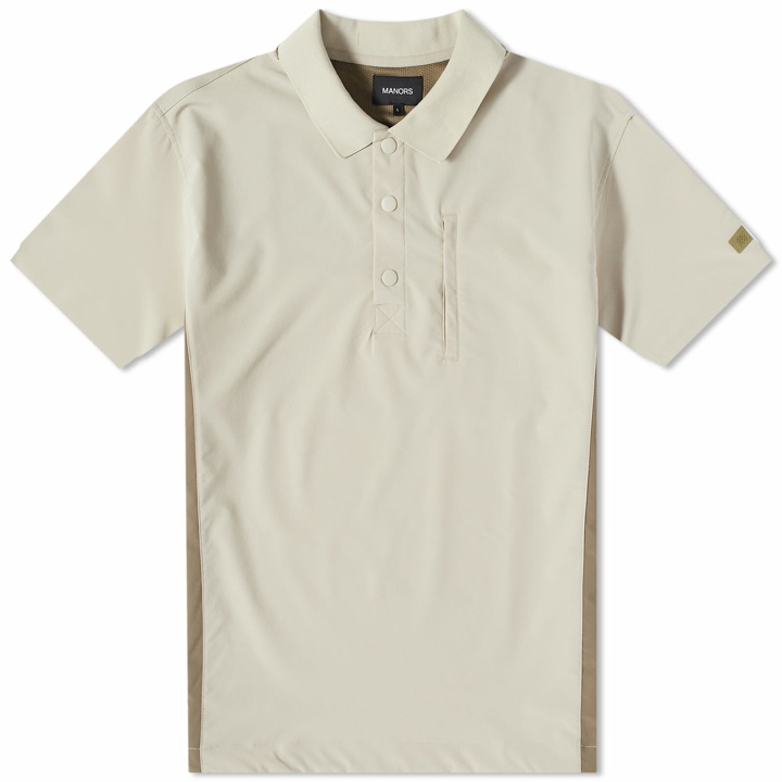 Photo: Manors Golf Men's Frontier Shooter Shirt in Sand