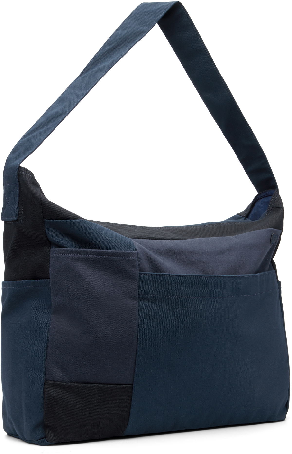 nanamica Navy Cotton Canvas Shoulder Bag