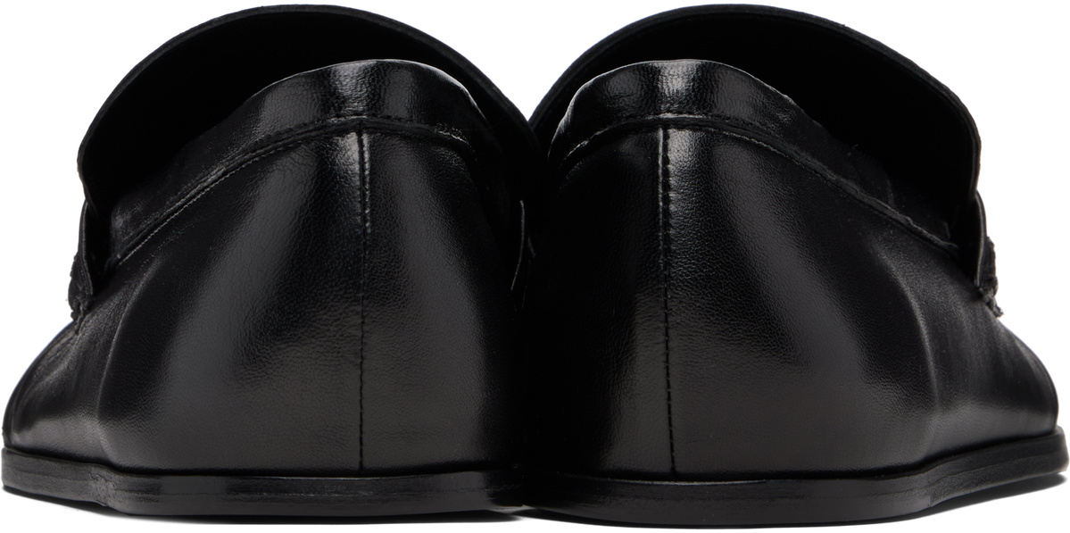 Jil Sander Black Square Toe Loafers