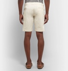 Orlebar Brown - Dane Garment-Dyed Slim-Fit Stretch-Cotton Twill Shorts - Cream