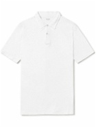 Hartford - Slim-Fit Cotton-Jersey Polo Shirt - White