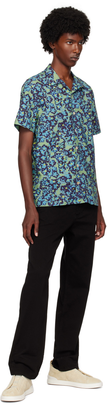 PS by Paul Smith Green Printed Shirt