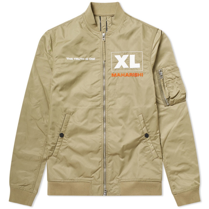 Photo: Maharishi x XL Recordings Flight Jacket