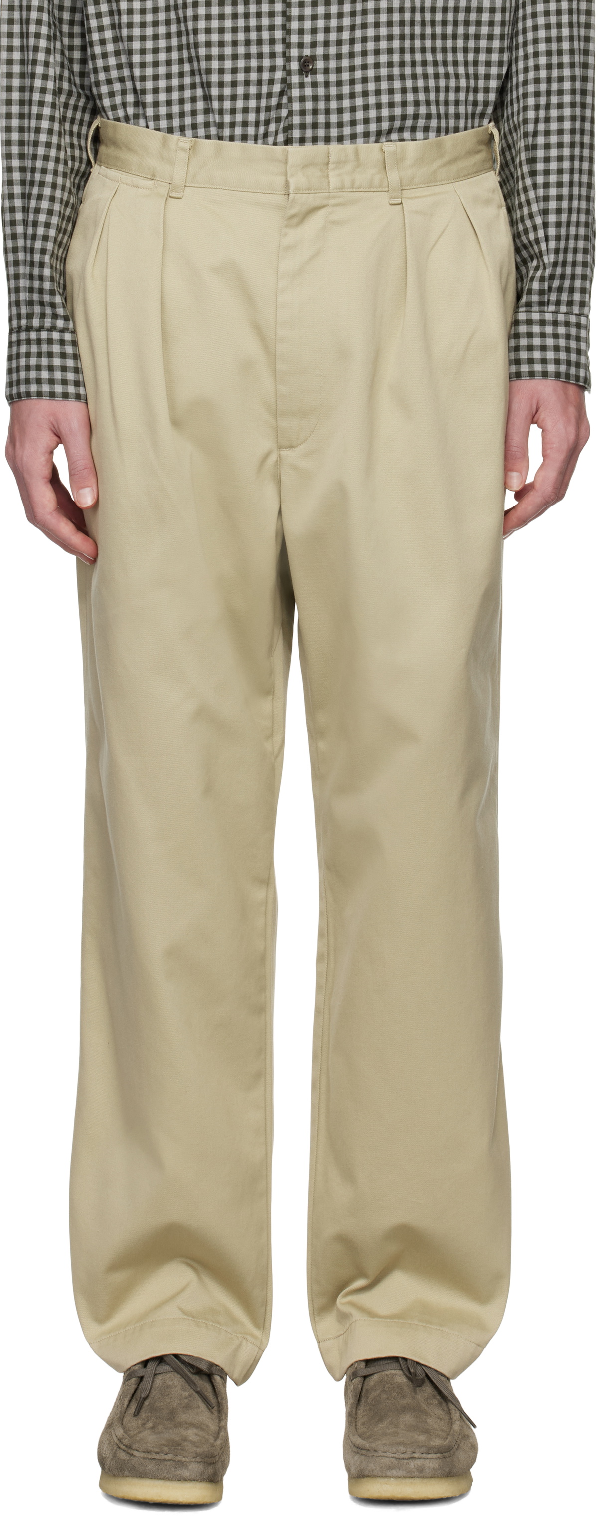 Pantalon Chino Birddogs Homme 32x32 Beige – Doublé 'boomstick', Stretch, état Top