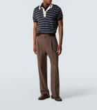 Wales Bonner Breeze striped wool polo sweater