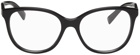 Valentino Garavani Black & White 'VTLN' Round Glasses