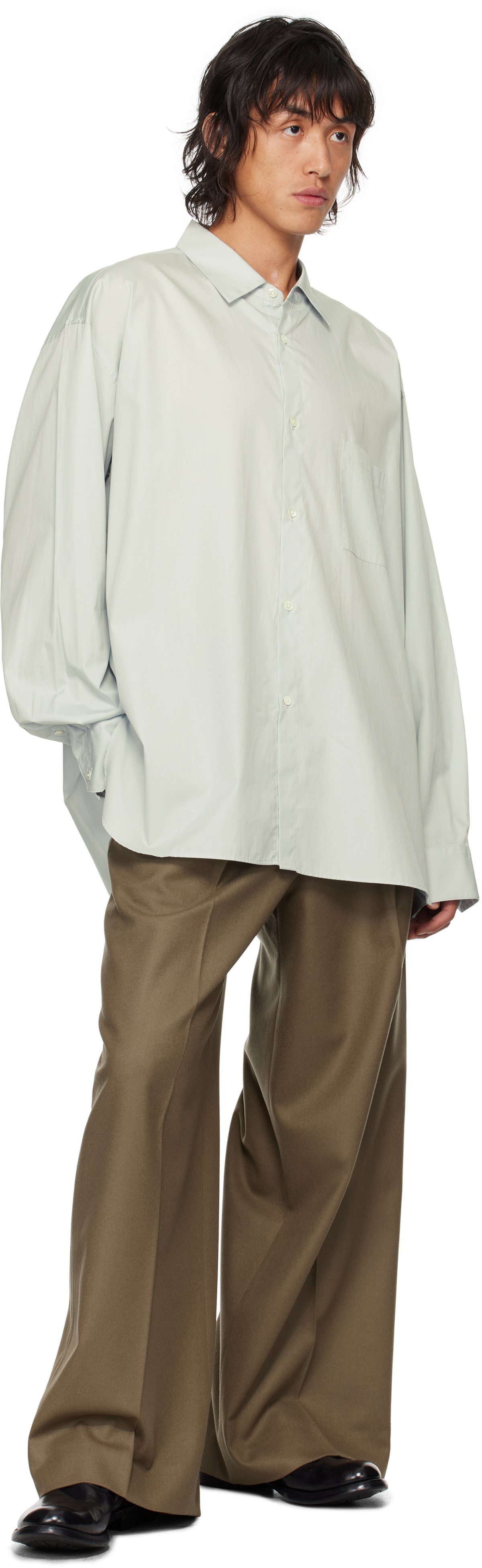 stein Gray Oversized Down Pat Shirt