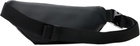 Hugo Black Logo Patch Grained Belt Bag