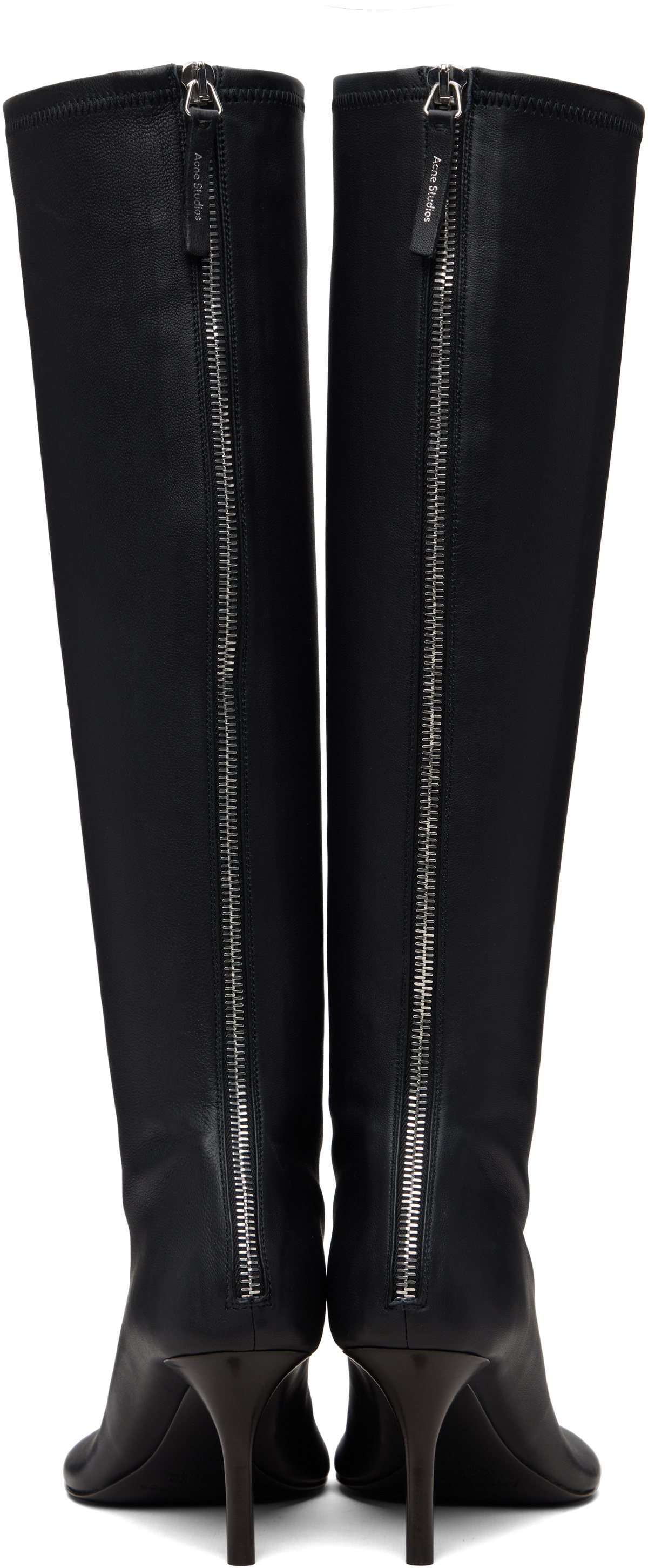 Acne Studios Black High Leather Boots