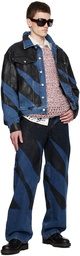 Dries Van Noten Blue Printed Jeans