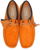 Clarks Originals Orange Nubuck Wallabee Derbys