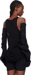 ISSEY MIYAKE Black Knit 'As It Is' Gloves