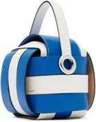 JW Anderson Blue & White Knot Top Handle Bag