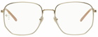Gucci Gold Square Glasses