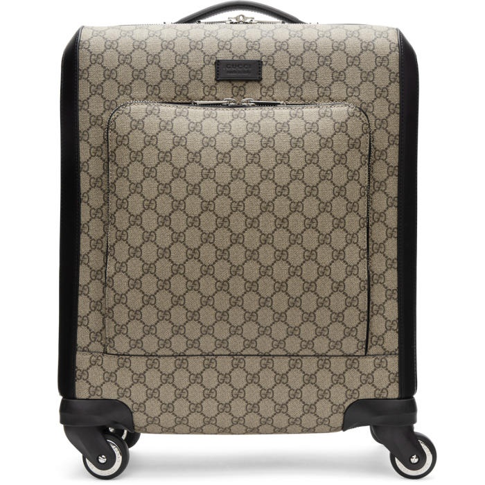 Photo: Gucci Beige GG Supreme Suitcase
