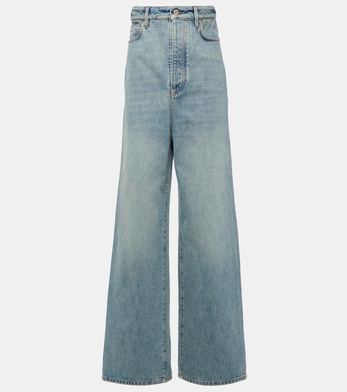 送料関税込【LOEWE】High-rise wide-leg jeans ジーンズ LOEWE High-rise wide-leg jeans | NET-A-PORTER