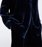 Asceno London velvet shirt