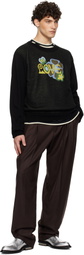 Anna Sui Black Knitwear 'Love' Sweater