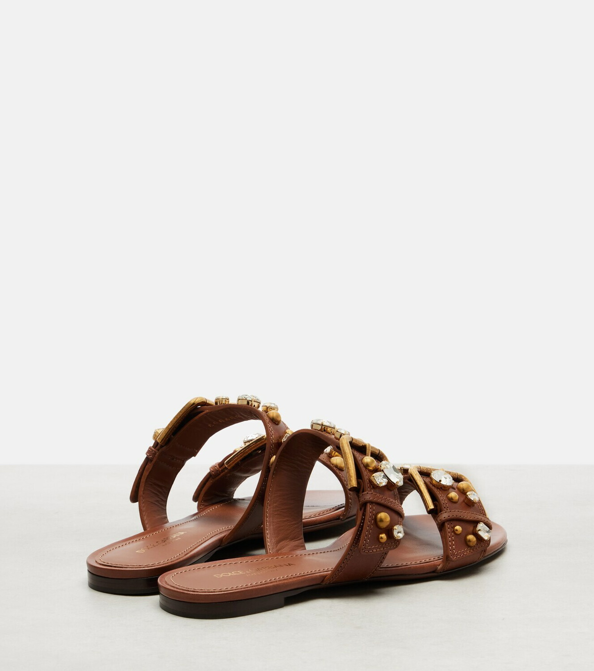Dolce&Gabbana Embellished leather sandals