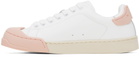 Marni White & Pink Dada Bumper Sneakers