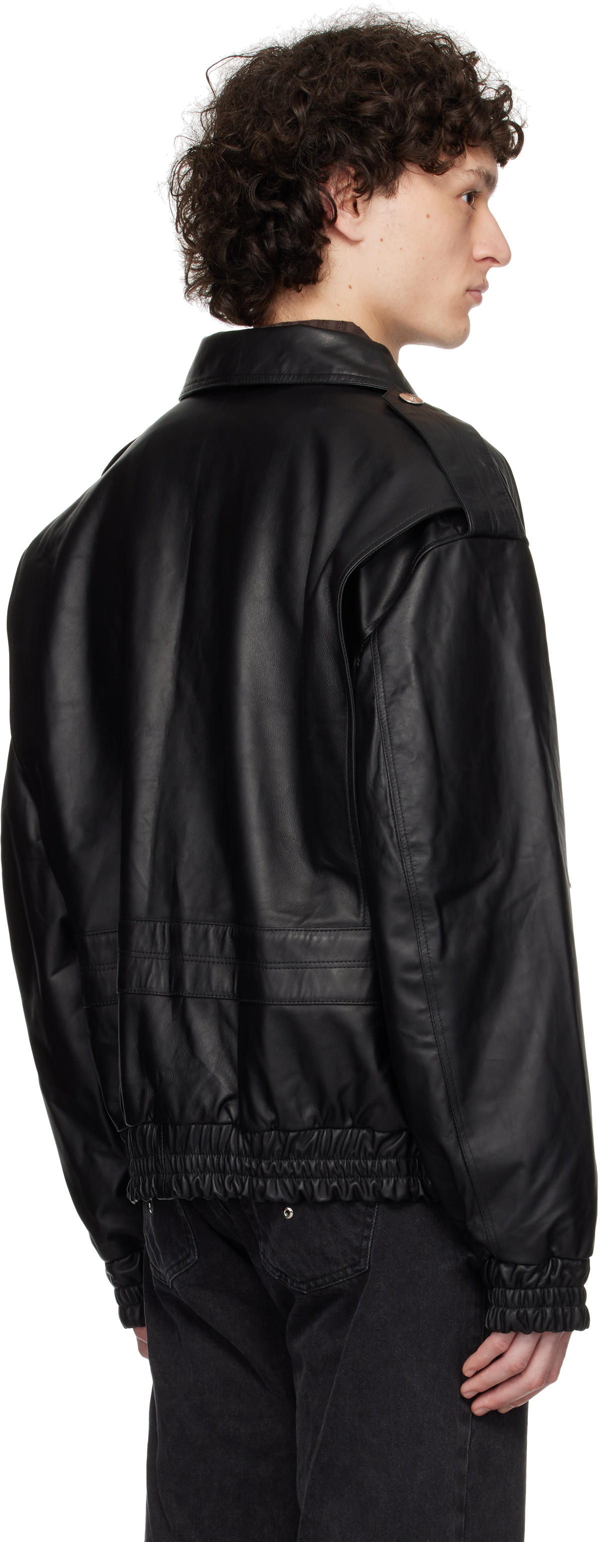 Ludovic de Saint Sernin Black Robert Leather Jacket Ludovic de