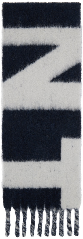 Photo: Isabel Marant Navy & Gray Loliana Scarf