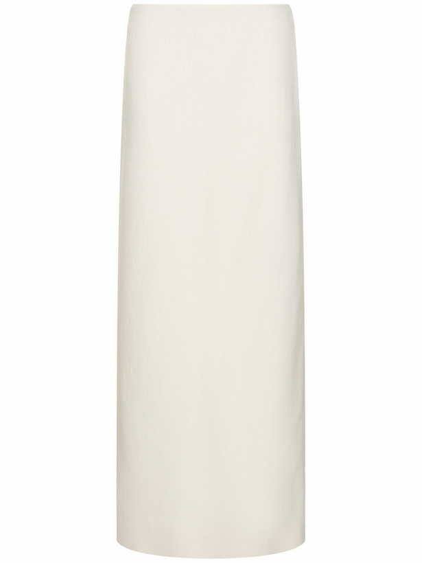 Photo: FERRAGAMO Viscose & Linen Toile Long Skirt