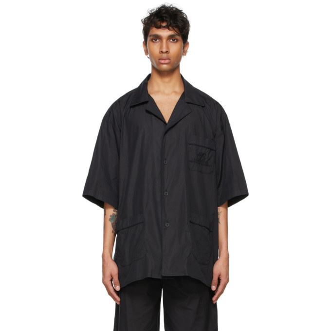 Balenciaga Black Pajama Short Sleeve Shirt Balenciaga