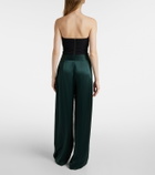 The Sei Silk satin wide-leg pants