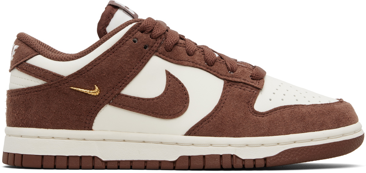 brown and white dunks