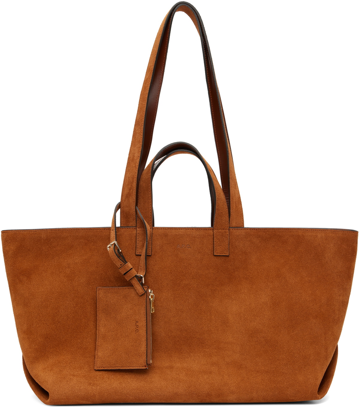 A.P.C. Tan 'Le Drummer' Tote