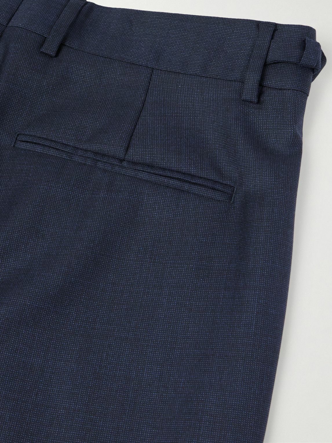 Versace - Slim-Fit Tapered Virgin Wool Trousers - Blue