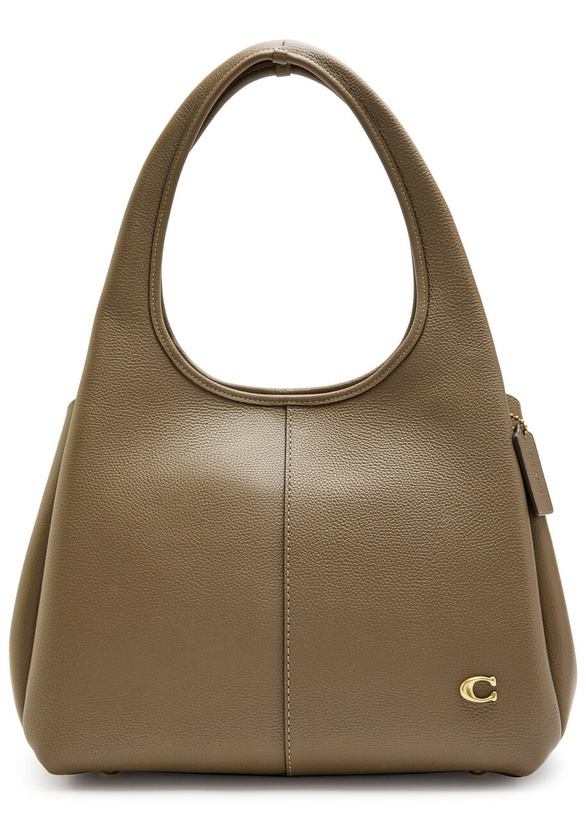 Photo: Coach Lana Pebbled Leather Shoulder bag - Taupe - One Size