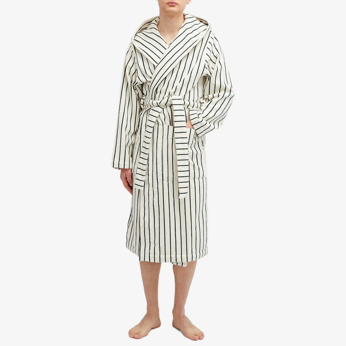 Tekla Fabrics Terry Bathrobe in Racing Green
