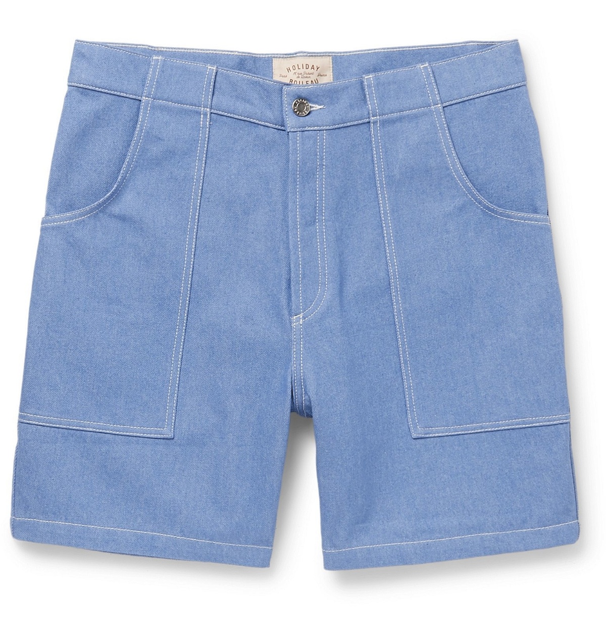 Photo: Holiday Boileau - The Bush Denim Shorts - Blue