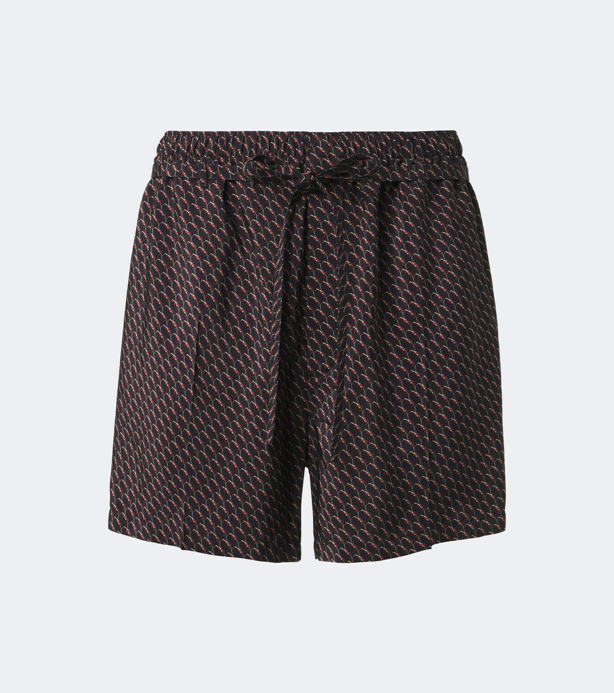 Saint Laurent Cassandre printed silk shorts