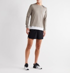 Soar Running - Tech-T Contrast-Tipped Mesh Running T-Shirt - Neutrals
