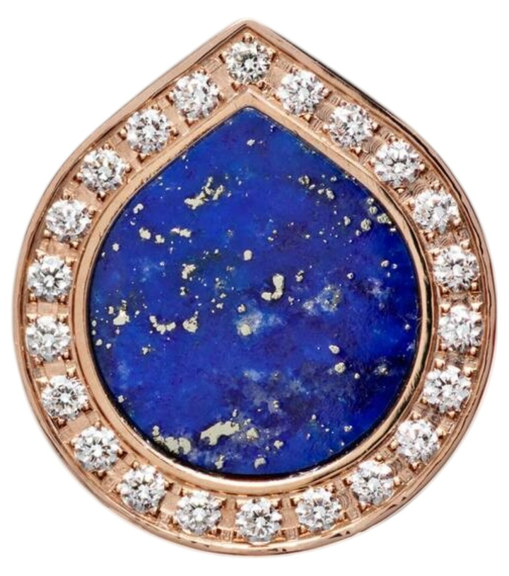 Photo: Repossi Antifer 18kt gold stud earrings with lapis lazuli and diamonds
